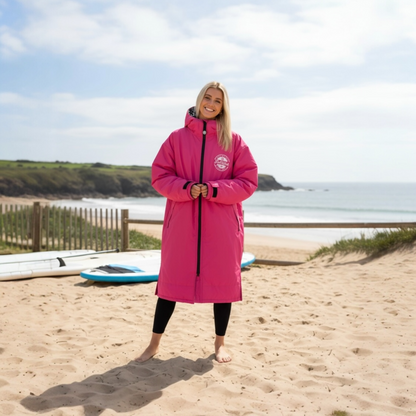 FREE BEANIE | Recycled Fleece Changing Robe “FatWrap” | Waterproof |Beach | Swimming | Surfing | Coat