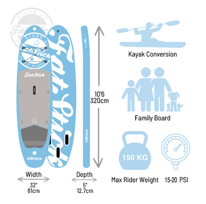 NEW 2026 AirStick 10'6 Inflatable Stand Up Paddle Board | SUP Package