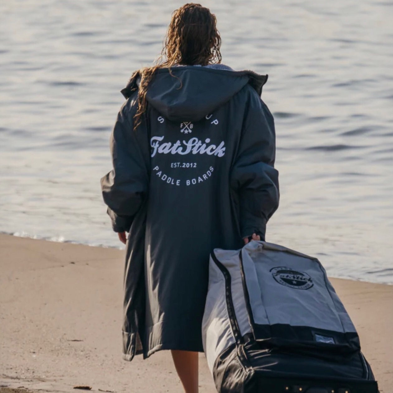 FatStick Kids Childs Changing Robe “FatWrap” With Sherpa Fleece Lining