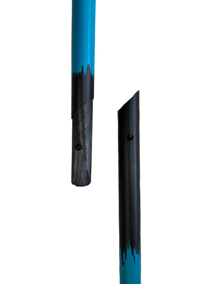 FREE BAG | 3 Piece Full Carbon Paddle Board Paddle - Blue/Pink/Black