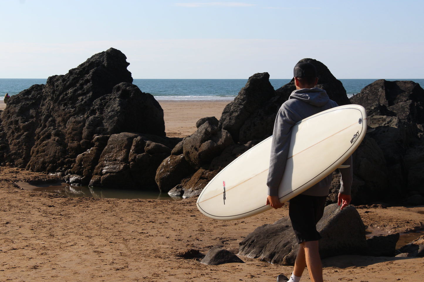 7ft 6 Southern Swells Round Tail Clear Epoxy Finish (FINS Included)