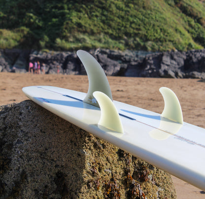 7ft 6 Southern Swells Round Tail Clear Epoxy Finish (FINS Included)