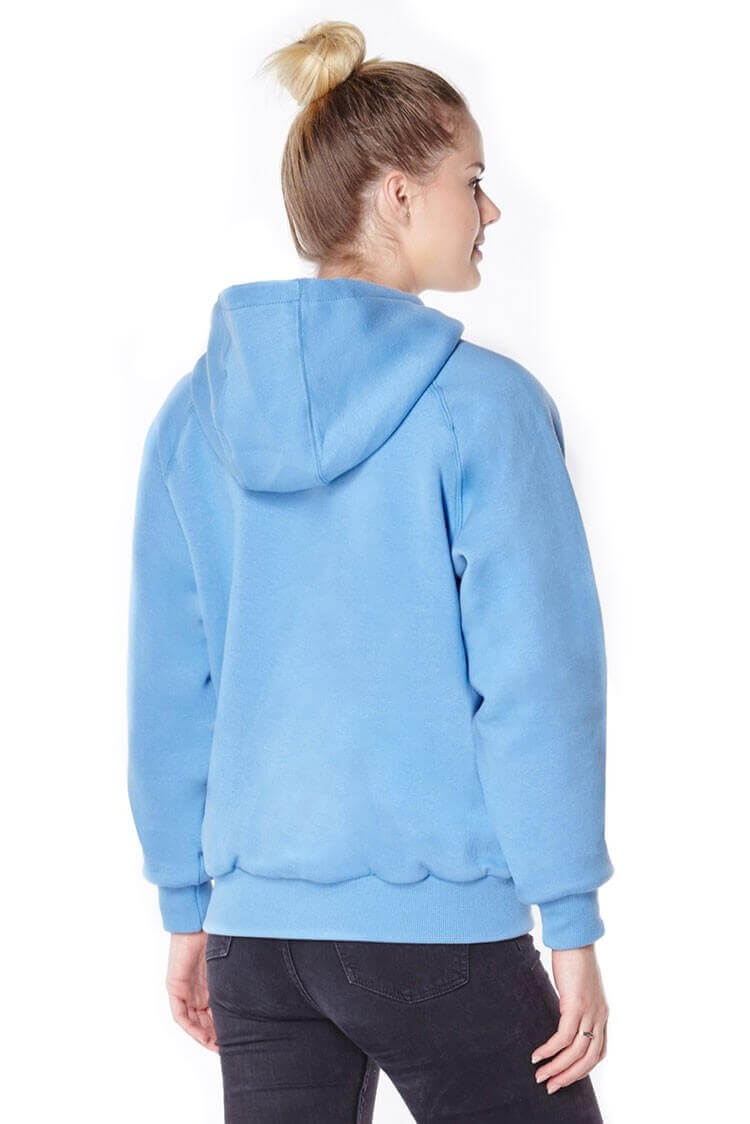 Knife Resistant Anti Slash Hooded Top in Blue