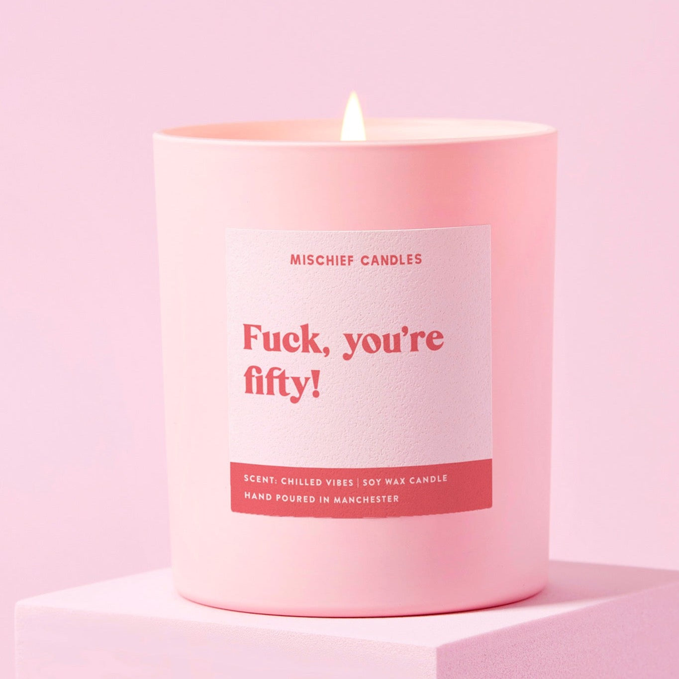 Funny 50th Birthday Gift Funny Candle Fuck You're Fifty