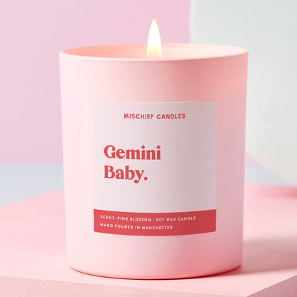 Gemini Birthday Gift Funny Zodiac Candle Gemini Baby