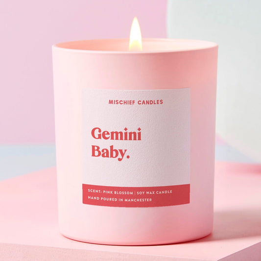 Gemini Birthday Gift Funny Zodiac Candle Gemini Baby