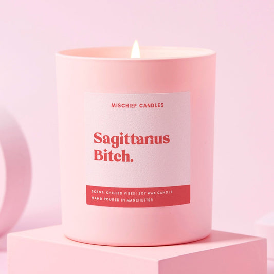 Sagittarius Birthday Gift Funny Zodiac Candle Sagittarius Bitch