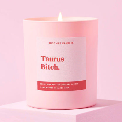 Taurus Birthday Gift Funny Zodiac Birthday Candle Taurus Bitch