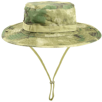 Tactical Airsoft Sniper Camouflage Bucket Boonie Hats-13