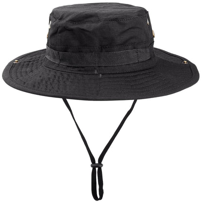 Tactical Airsoft Sniper Camouflage Bucket Boonie Hats-5