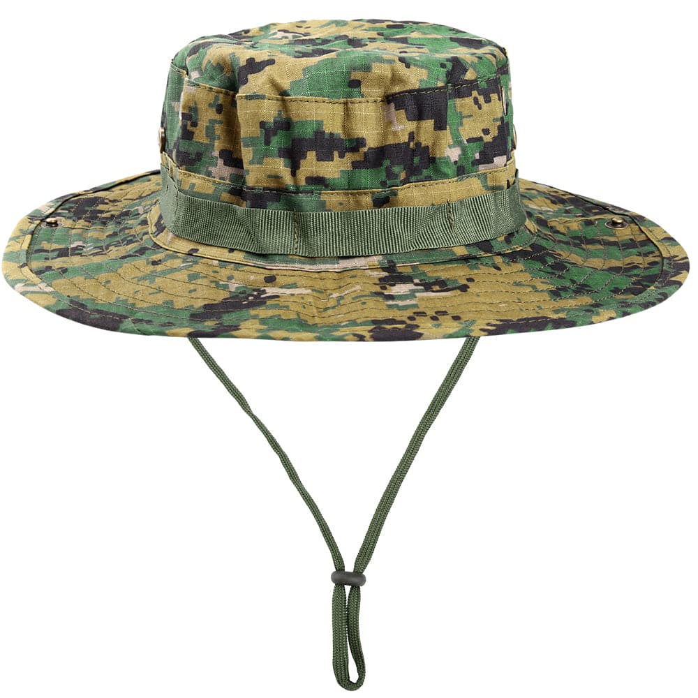 Tactical Airsoft Sniper Camouflage Bucket Boonie Hats-11