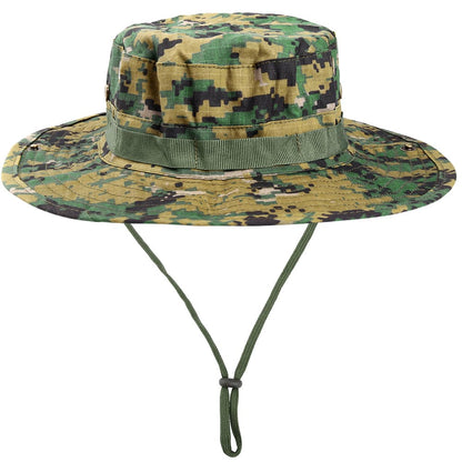 Tactical Airsoft Sniper Camouflage Bucket Boonie Hats-11