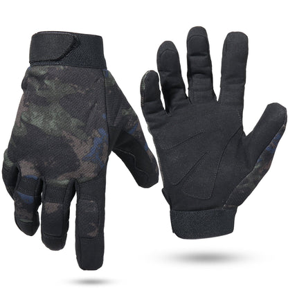 Paintball Bicycle Motorcycle Shoot Work Gear Camo Gloves-0