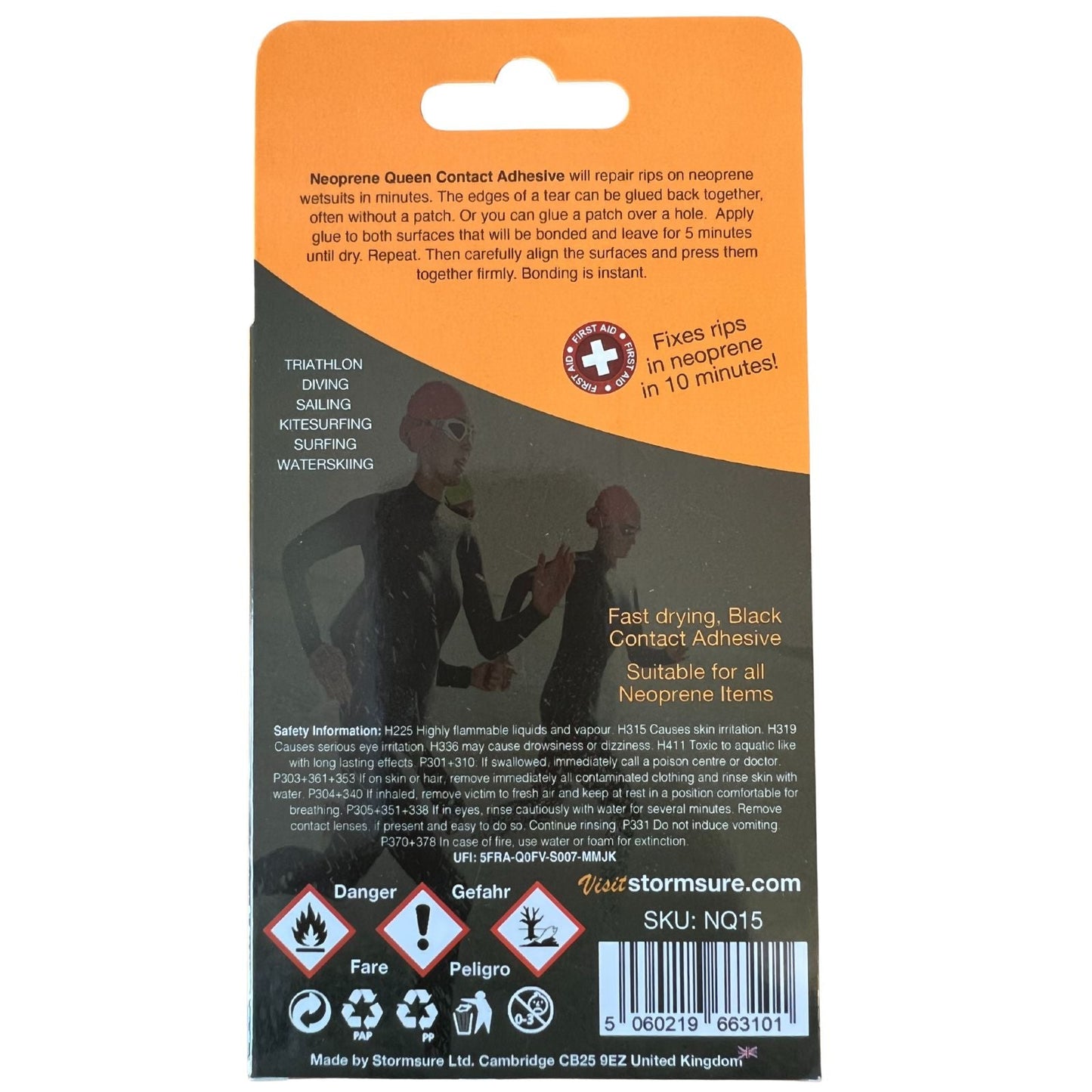 Stormsure - Neoprene Queen Wetsuit Repair 15g - Black