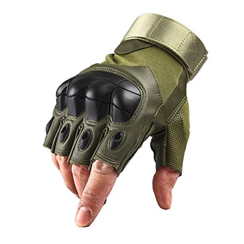 Tactical Military Rubber Hard Knuckle Outdoor Gloves - LY-10