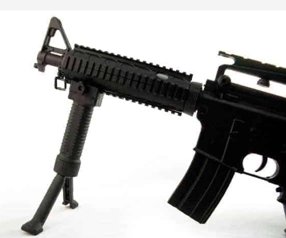 ZCI RIS Fore Grip w/Bipod For 20mm Picatinny & Weaver Rail