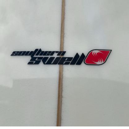 8ft Southern Swells Round Tail Clear Epoxy Finish (FINS Included)