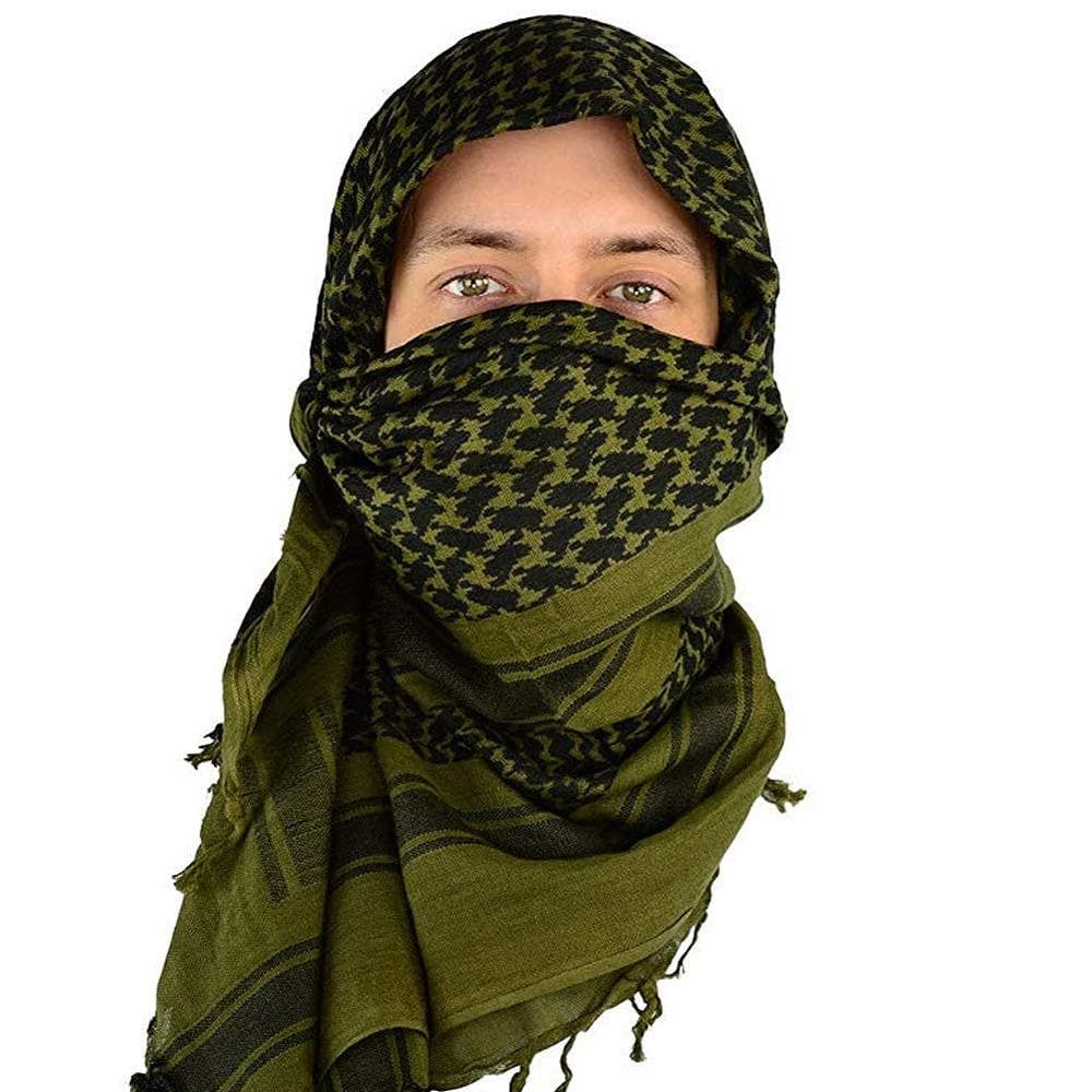 Keffiyeh Head Neck Scarf Wrap Summer Skull Turban-3