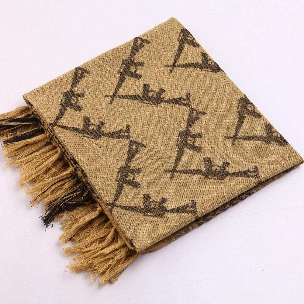 Keffiyeh Head Neck Scarf Wrap Summer Skull Turban-5