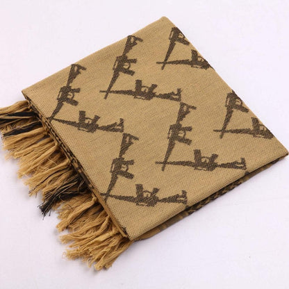 Keffiyeh Head Neck Scarf Wrap Summer Skull Turban-5