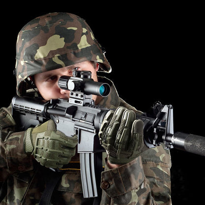 Paintball Airsoft Shooting Combat Protective Fingerless Glove-3