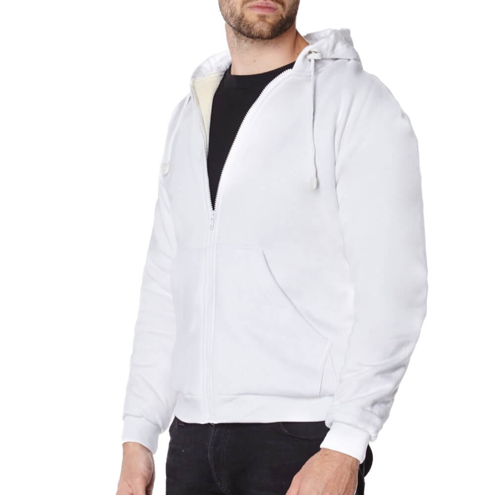 Knife Resistant Anti Slash Hooded Top in White