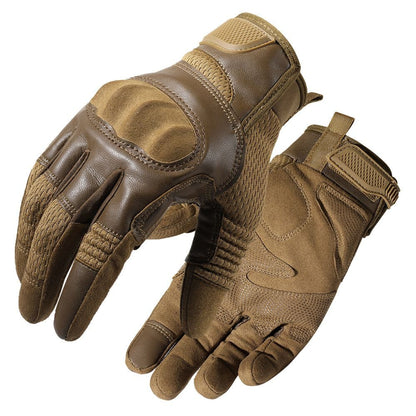 Combat Outdoor Climbing Glove Protective Gear PU Leather-6