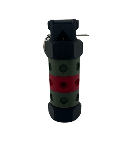 Duell V2 Airsoft Impact Grenade Olive Green with Colour Band
