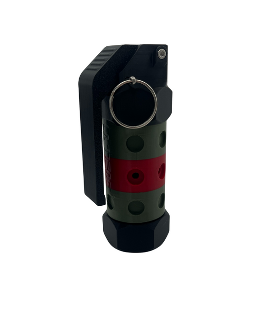 Duell V2 Airsoft Impact Grenade Olive Green with Colour Band