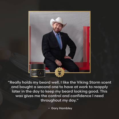 Clear Mustache Wax for a Natural Hold