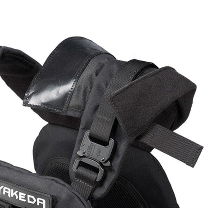 military tactical plate carrier vest with cummerbund pouches-4