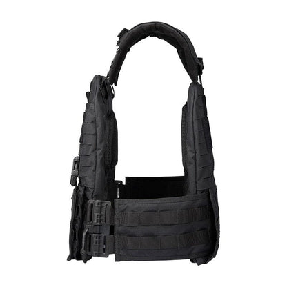 military tactical plate carrier vest with cummerbund pouches-3