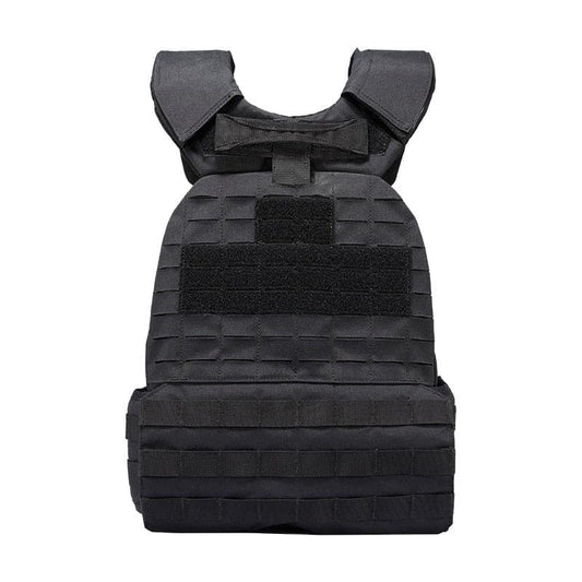 military tactical plate carrier vest with cummerbund pouches-1