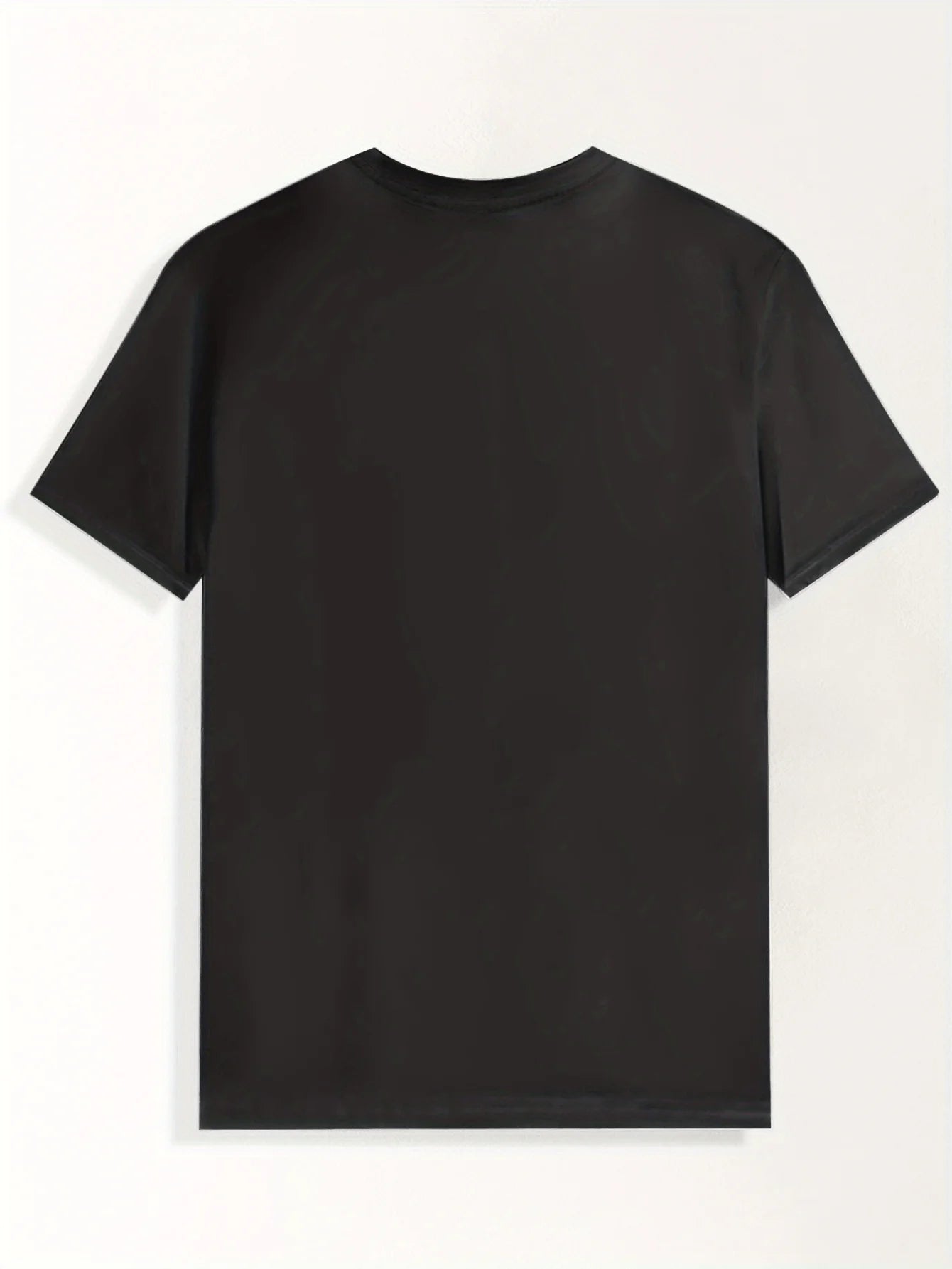 [Summer Style] Men's Black Pantera Graphic T-Shirt - Summer Casual Crew Neck Polyester Tee with Bold Animal Print