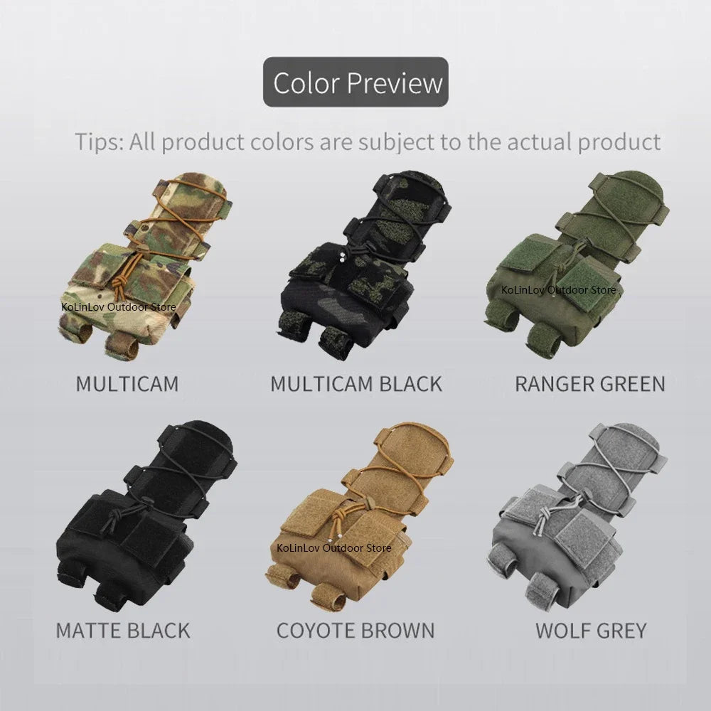 Tactical Helmet Battery Pouch MK2 Battery Pack M-LOK Helmet Counterweight Pack Military Airsoft Hunting FAST Helmet Accessories