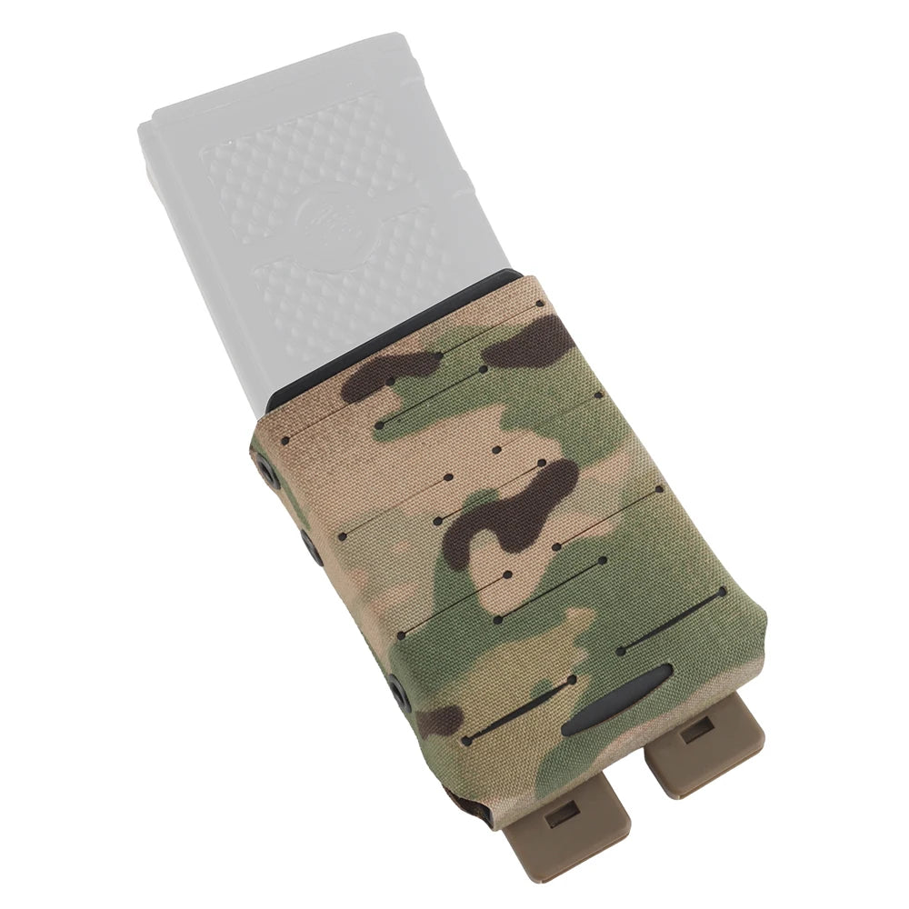 Tactical 5.56 7.62 Magazine Pouch Built-in Nylon Support Holder AR15 M4 Hunting Shooting Rifle Mag Pouch MOLLE Combat Belt Gear