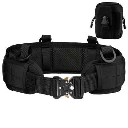 Tactical Padded Belt Airsoft CS Combat Molle Airsoft Belts Tactical Vest Duty Paintball Waist Belt War Game Hunting Accessories