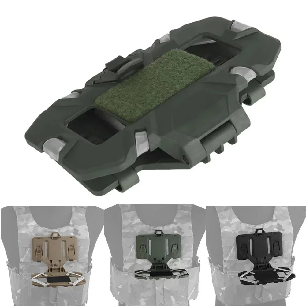 Tactical Folded Navigation Board Practical Chest Bag Map Case Mobile Phone Holder Pouch Molle Vest Airsoft Accessories