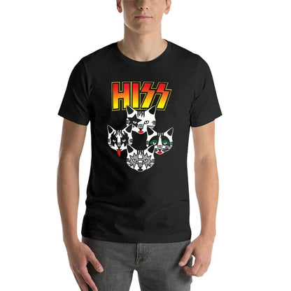 Hiss Cats Band Hiss Funny Cat Kittens Matching Gift Lover Band T-Shirt valentines clothes new edition mens funny t shirts