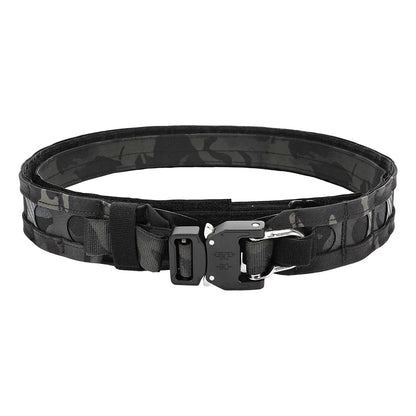 Tactical FC MOLLE Bison Belt D-Ring Buckle Hook Loop Lightweight Low Profile Training Waistband Airsoft Gear Hunting Accessories