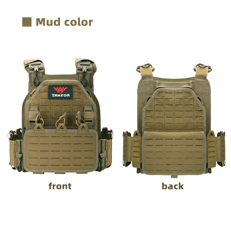 YAKEDA Tactical Vest Outdoor Hunting Plate Carrier Protective Adjustable Vest Airsoft Carrier Combat Equipment