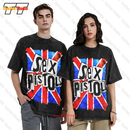 Sex Pistols Punk Rock Band Plus Size Oversized T-Shirt BZTA