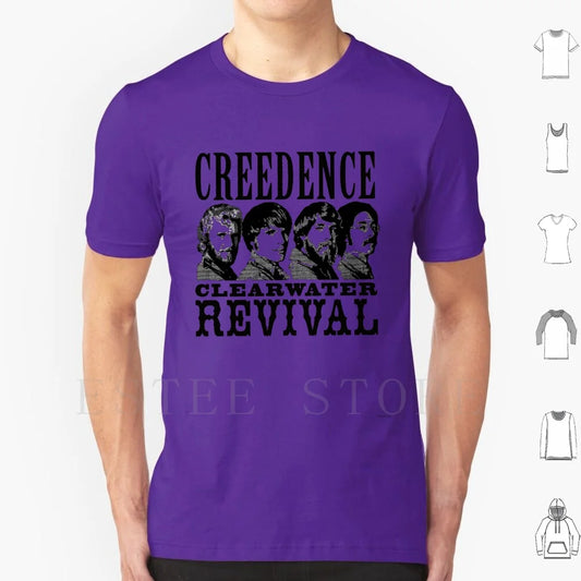 Untitled T Shirt Cotton Men DIY Print Credence Ccr Credence Clearwater Revival Vintage Studio Retro Music Deadhead Vinyl Tape