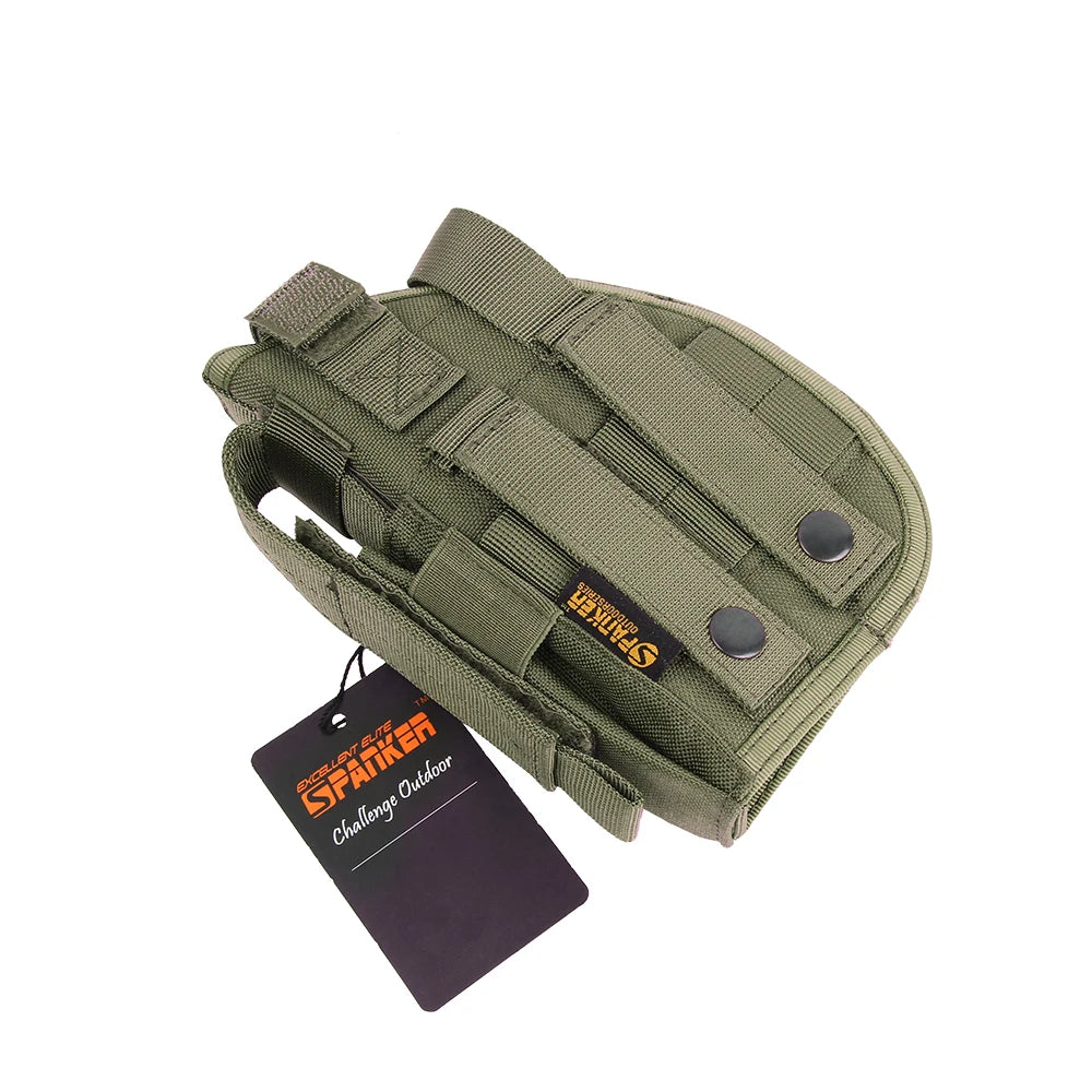 Tactical Molle Pistol Holster Right Hand Gun Holster Magzine Pouch Glock 17/1911 Airsoft Hunting Accessories