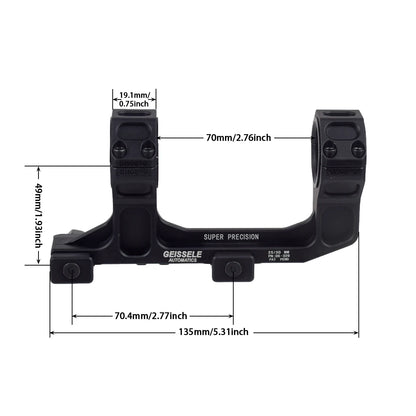 Tactical GEISSELE Automatics AR15 Scope Mount For 30mm 25.4mm Optical Sight Mount Riflescope 1.54 1.93 Mount For 20mm Rail
