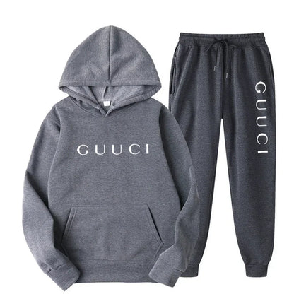 Fashion men's casual sports set Spring and Autumn 2025 new casual men's and women's hoodie + jogging pants two-piece set