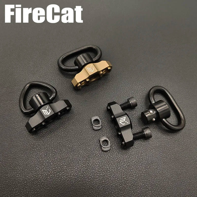 Airsoft Tactical Metal QD Sling Mount for MLOK Rail Quick Release Steel Push Button Attachment Points Hunting Gun Accessories