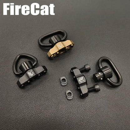 Airsoft Tactical Metal QD Sling Mount for MLOK Rail Quick Release Steel Push Button Attachment Points Hunting Gun Accessories