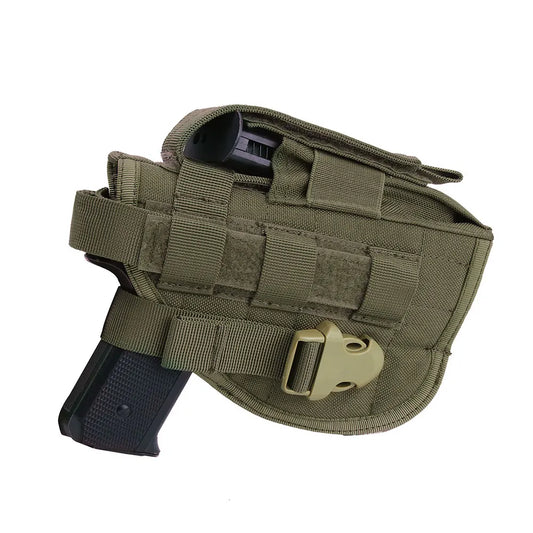 Tactical Molle Pistol Holster Right Hand Gun Holster Magzine Pouch Glock 17/1911 Airsoft Hunting Accessories