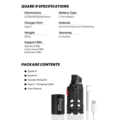 Acetech Quark-R Tracer Unit For M870 Shotgun